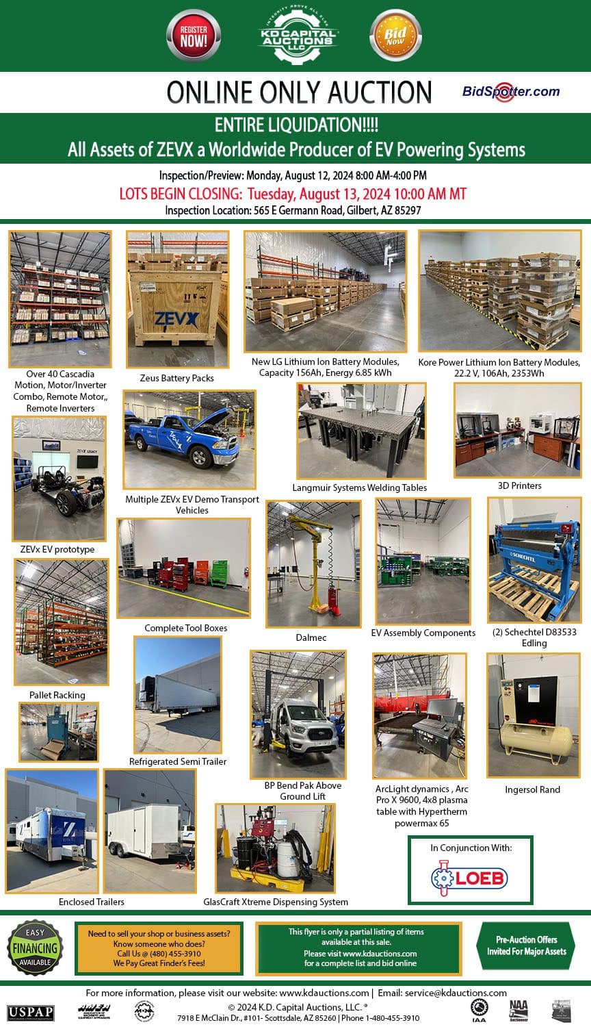 ZEV X EV Battery Facility Liquidation: $1M+ Recovery